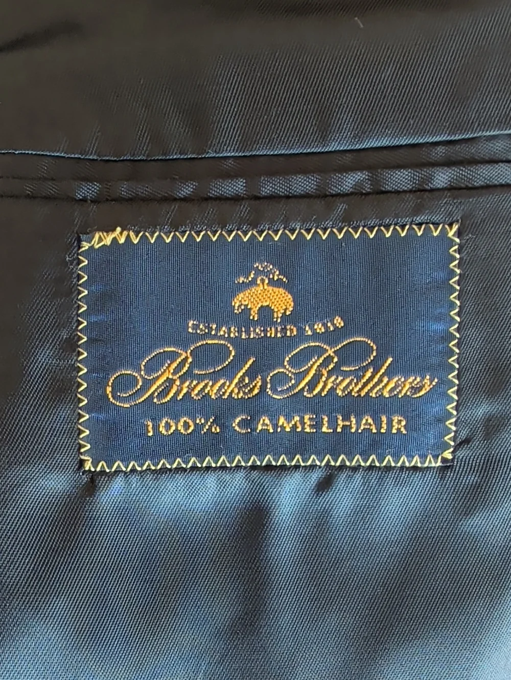 Brooks Brothers 100% Cashmere Black Suit Coat Blazer Men's Size L / XL